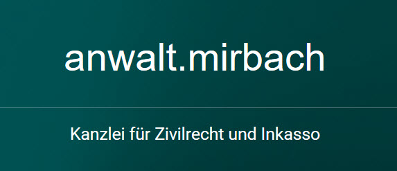 Rechtsanwalt   Georg W. Mirbach