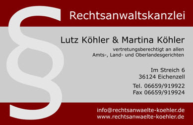 Rechtsanwältin   Martina Köhler