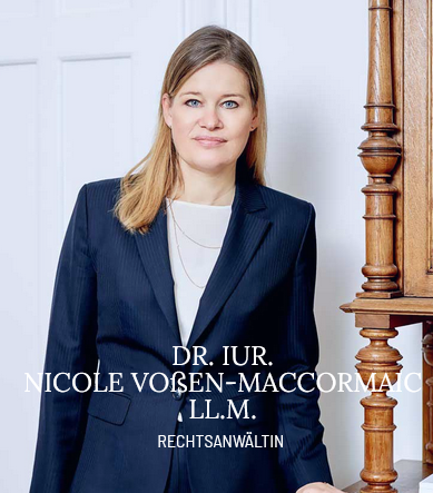 Rechtsanwältin  Dr. iur. Nicole Voßen-Maccormaic LL.M.