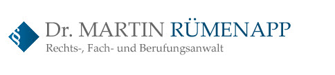 Rechtsanwalt Dr. Martin Rümenapp