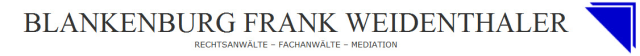 Rechtsanwälte Blankenburg, Frank, Weidenthaler