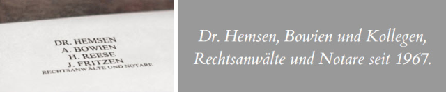Kanzlei Dr. Hemsen & Martin