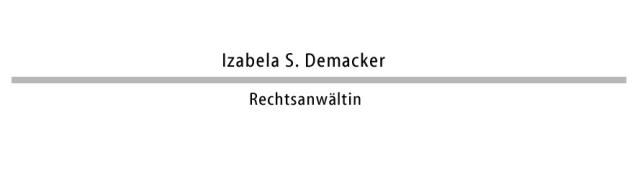 Rechtsanwaltskanzlei Izabela S. Demacker