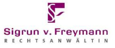 Rechtsanwältin Sigrun von Freymann